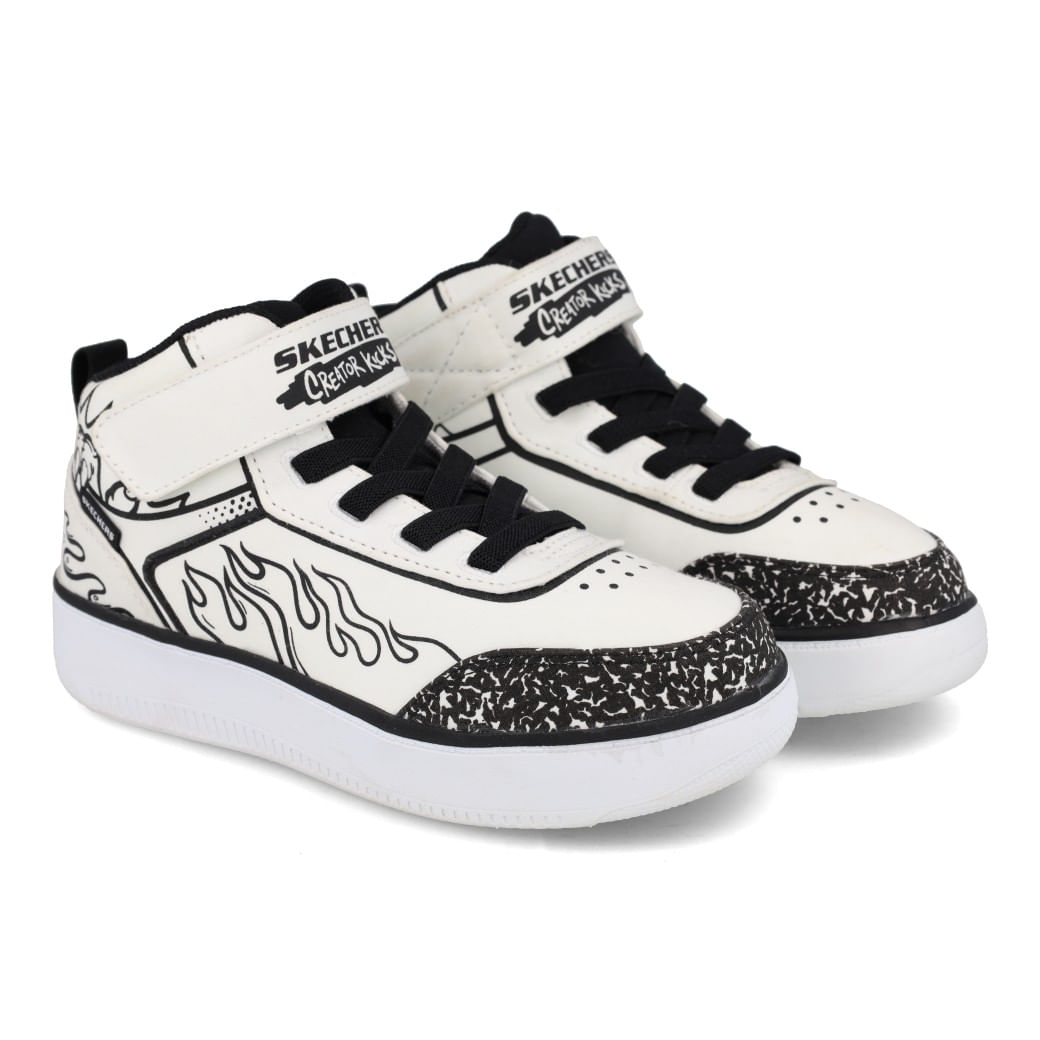Skechers Tenis SPORT COURT 92 403500L-WBK Branco-Preto Sint_8__
